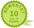Aurelia Klinken GmbH wurde 6 mal bewertet mit 10 von 10 Punkten